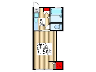 第二原コーポの物件間取画像